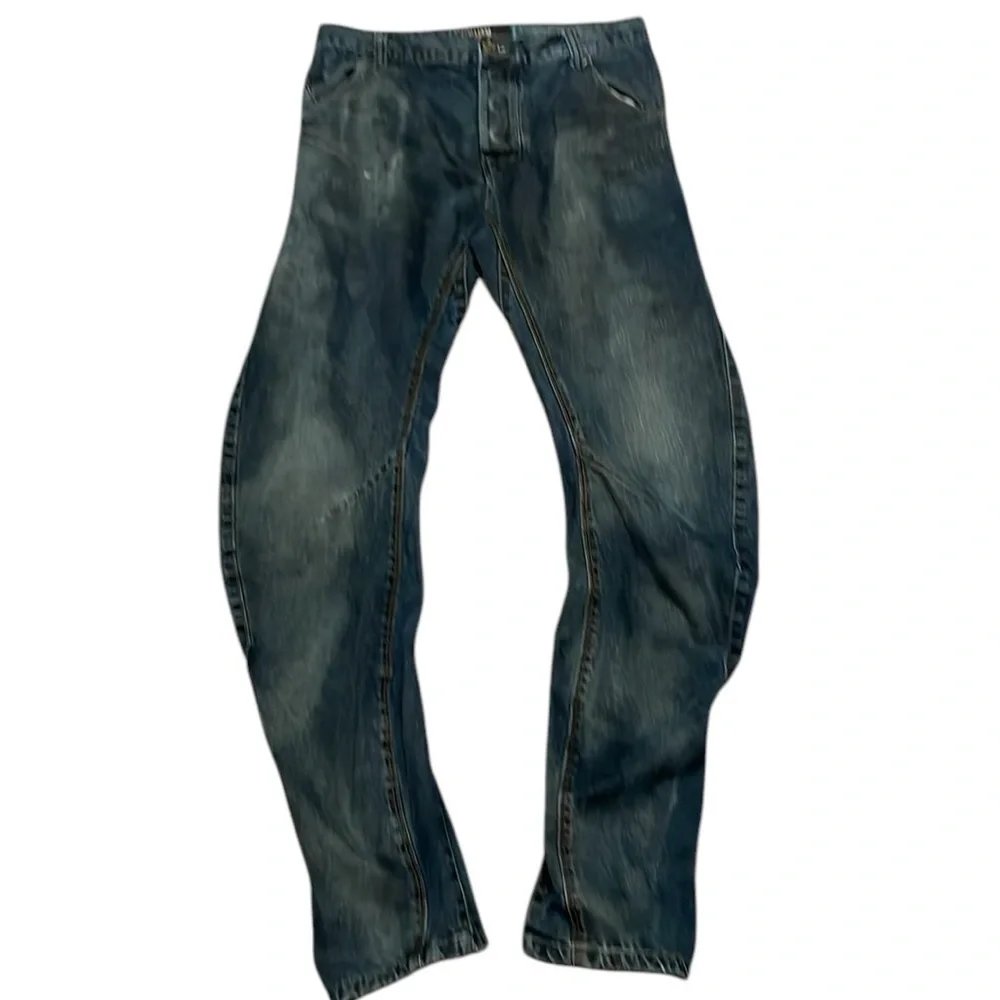 William‎ Rast Twisted Arc Button Fly Skinny Leg Jeans